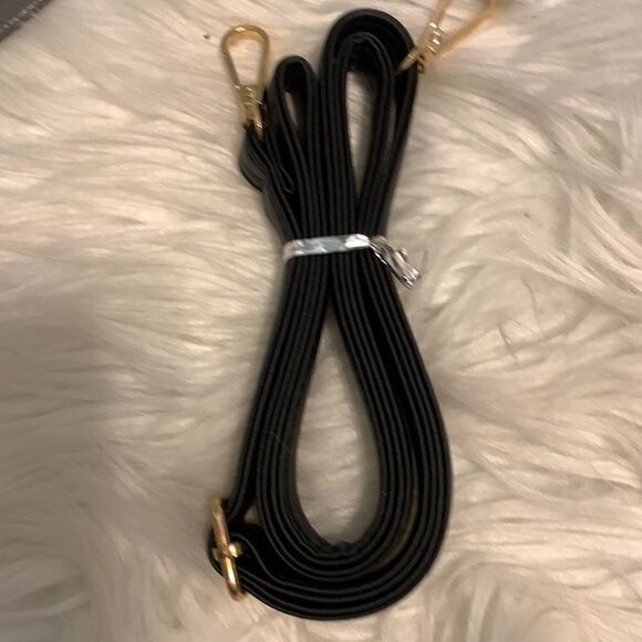 NWOT BLACK handbag with shoulder strap included. Purchased NEW but never carried - Picture 4 of 14